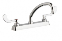 Chicago Faucets W8D-L9E35-317ABCP Workboard Faucet, 8''